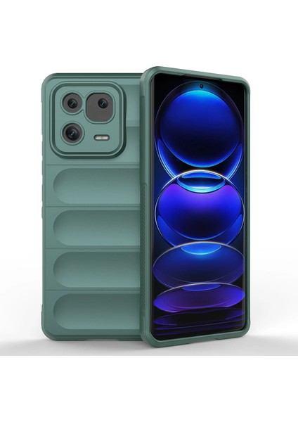 Xiaomi Mi 13 Pro Kılıf Optimum Silikon - Koyu Yeşil Arbkd
