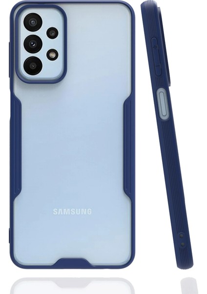 Samsung Galaxy A23 4g Kılıf Platin Silikon - Lacivert Arbkd