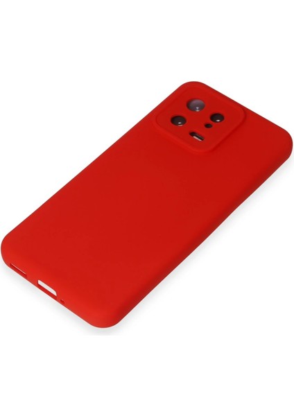 Xiaomi Mi 13 Kılıf Nano Içi Kadife Silikon - Kırmızı Arbkd fırsatları