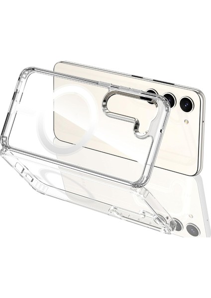 Caseworld Samsung Galaxy A56 Kılıf Magsafe Kablosuz Şarj Destekli Şeffaf Silikon Kapak modelleri