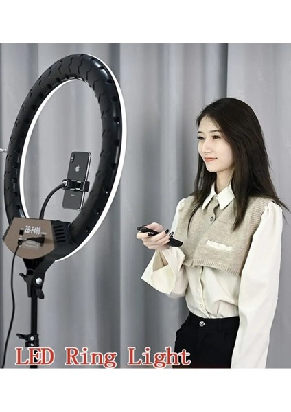 Enshal Brawi 22 Inç 56CM 100W Mega Boy Ring Light LED Halka, Kuaför ve Makyaj Çekim Işığı