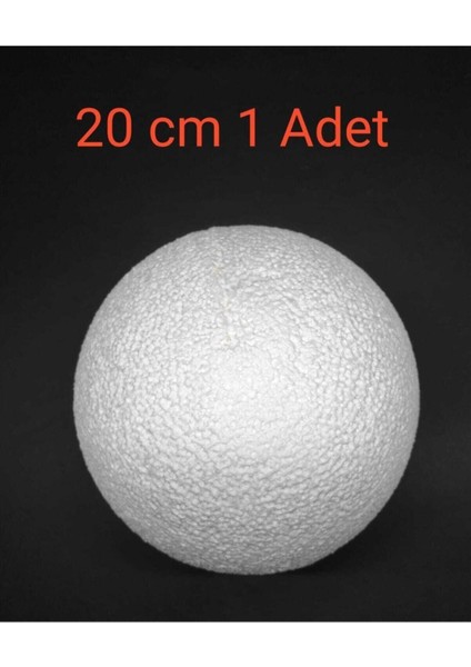 Beyaz 20CM Köpük Top, Hafif ve Dayanıklı Yapı, Kolay Kullanım, Ideal Paketleme ve Çeşitli Projeler Için.