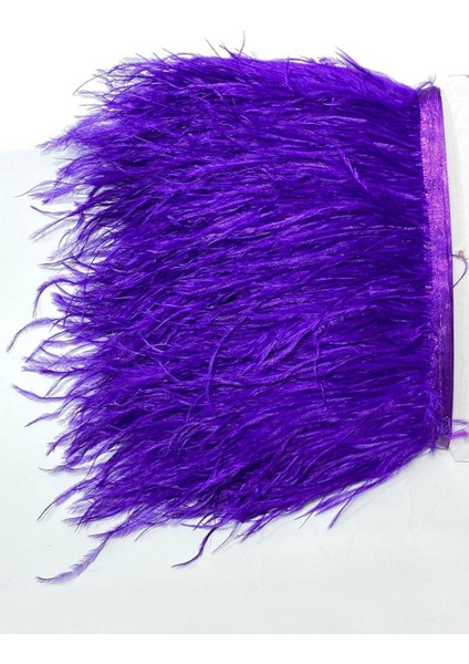 Mor Deve Kuşu Tüyü Modeli 10 Cm, Partiler ve Dekorasyon Için Harika Malzeme
