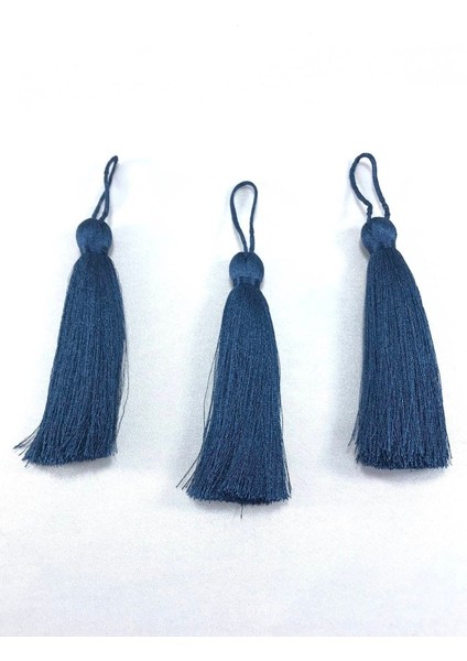 Indigo Mavi Püskül 10 Cm, Renkli Parti ve El Işi Malzemeleri indirimleri