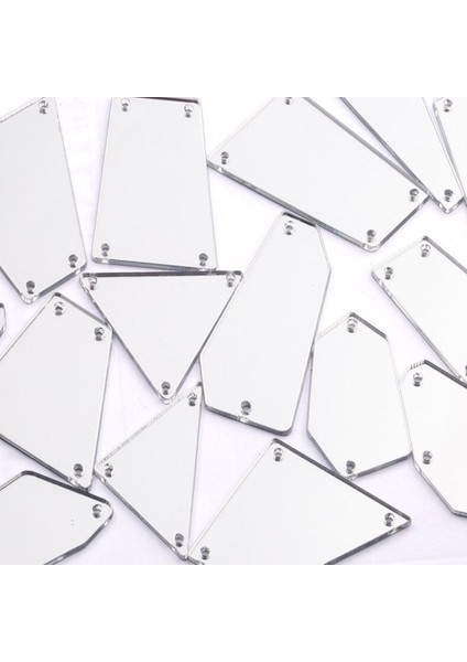 Sarı Akrilik Dikim Tırnakları, 2cm, 25 Adet, Kabanlara Uyum Sağlar.