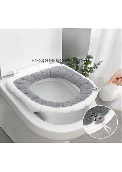 Yüksek Kaliteli Gri Tuvalet Klozet Kapağı Kılıfı, Yıkanabilir ve Dayanıklı Tasarım modelleri