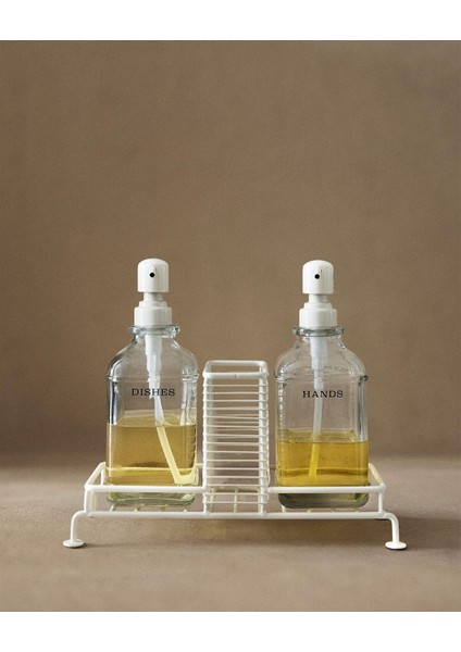 Beyaz Purlin Sıvı Sabunluk, Şık ve Fonksiyonel Tasarım