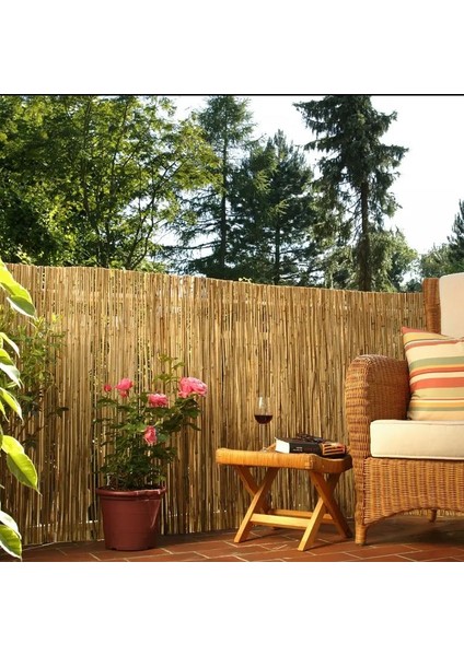 Dekoratif Doğal Bambu Kamış Hasır Bahçe Çiti- Gölgelik Hasır -Balkon -Tavan Dekorasyon 250X500 fırsatları