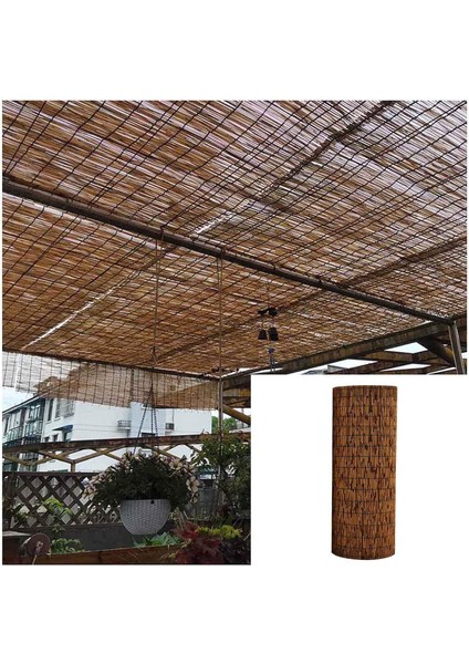 Dekoratif Doğal Bambu Kamış Hasır Bahçe Çiti- Gölgelik Hasır -Balkon -Tavan Dekorasyon 250X500 indirimleri