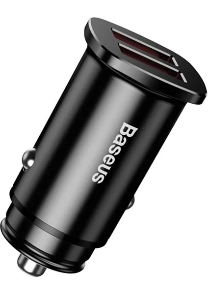 Baseus Square Metal 30W Qc3.0 Dual Hızlı Araç ŞARJI-(1903) - HBPAV1009-9385 modelleri