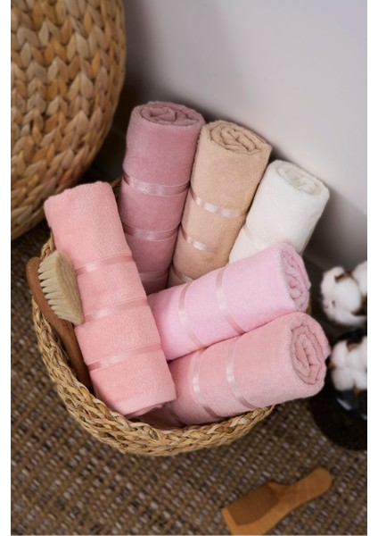 Renkli 6'lı El ve Yüz Havlu Seti, %100 Pamuk, 50X90 cm fiyatları