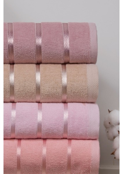 Renkli 6'lı El ve Yüz Havlu Seti, %100 Pamuk, 50X90 cm modelleri