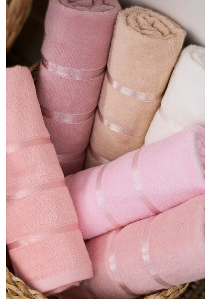 Renkli 6'lı El ve Yüz Havlu Seti, %100 Pamuk, 50X90 cm fırsatları