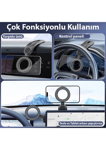 Ally Magsafe Uyumlu Araç Içi Torpido Üstü Manyetik Telefon TUTUCU-(1903) - HBPAV2800-6557 fırsatları