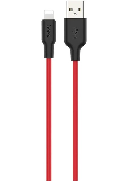 Hoco X21 Plus USB To iPhone Lightning Silikon Hızlı Şarj ve Data KABLOSU-(1903) - HBPAV4967-6019