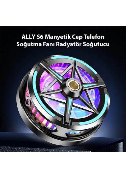 Ally S6 Manyetik Cep Telefon Soğutma Fanı Radyatör SOĞUTUCU-(1903) - HBPAV2829-2930 fiyatları