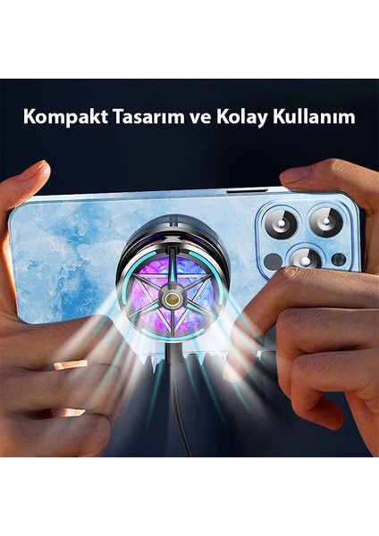 Ally S6 Manyetik Cep Telefon Soğutma Fanı Radyatör SOĞUTUCU-(1903) - HBPAV2829-2930 fırsatları