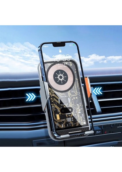 Ally C10 15W Hızlı Şarj Şeffaf Otomatik Araç Içi Telefon TUTUCU-(1903) - HBPAV1838-8584 modelleri