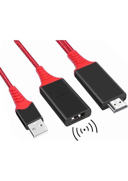 1080P HDMI 2 In1 Cast Telefondan Tv Wireless Dönüştürücü ADAPTÖR-(1903) - HBPAV9573-6752 indirimleri