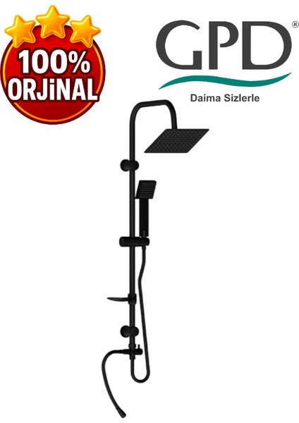 DST19-3-S Yönlendiricili Duş Seti (Tek Fonksiyonlu El Duşu + 200X200)