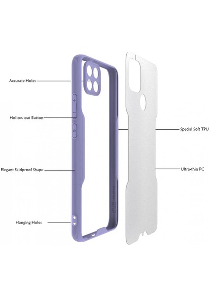 Oppo A15 Kılıf Platin Silikon - Siyah - HBPAV6674-2797 modelleri