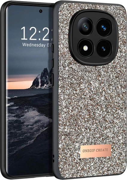 Xiaomi Redmi Note 14 Pro 4g Bright Simli Kapak - Gold - HBPAV4353-6477