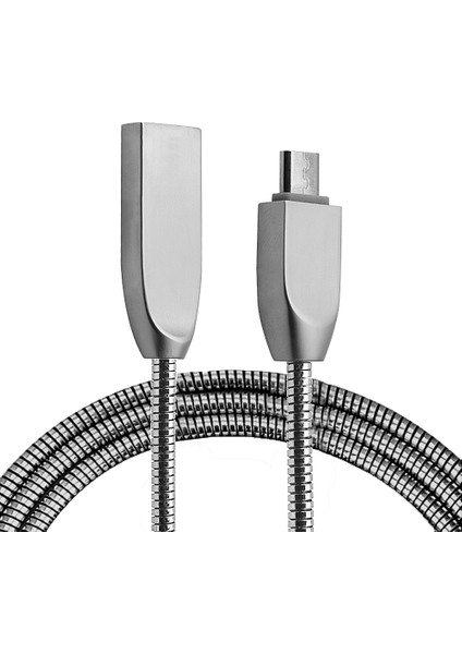 Ally Micro USB Zinc Alloy Dayanıklı 24 A Metal 1mm USB KABLO-(1903) - HBPAV1655-3870 indirimleri