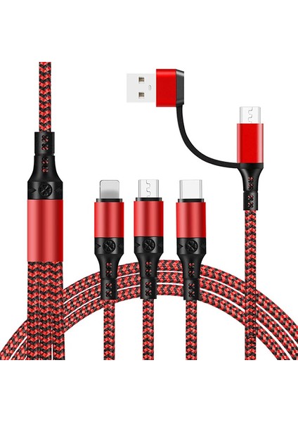 Ally Pd IPhone Li?ghtni?ng Type-C Mi?kro Hizli All In 1 Sarj Kablosu Kopmaz Halat 1 - HBPAV6849-13 fiyatları