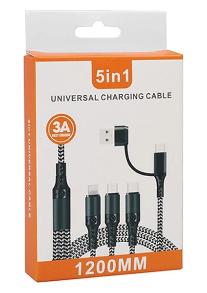 Ally Pd IPhone Li?ghtni?ng Type-C Mi?kro Hizli All In 1 Sarj Kablosu Kopmaz Halat 1 - HBPAV6849-13 fırsatları