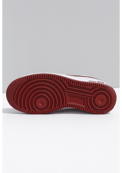 Happy Valentines Day Force 1 Kirazlı Sneaker Yüksek ve Kaydırmaz Yüksek Tabanlı Kadın Spor Ayakkabı