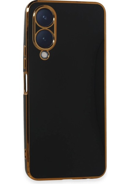 Vivo Y17S Kılıf Volet Silikon - Siyah - HBPAV8284-5824