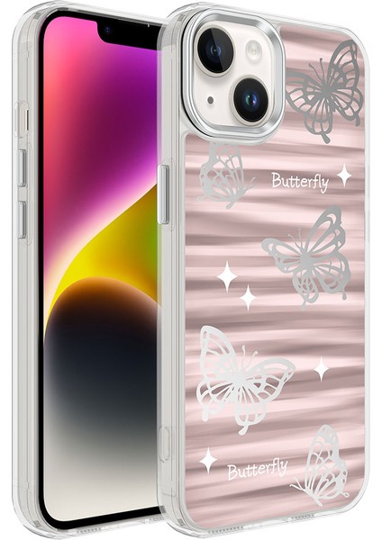 iPhone 14 Uyumlu Airbagli Parlak Tasarımlı Tknc Mimbo Kapak-No6 indirimleri