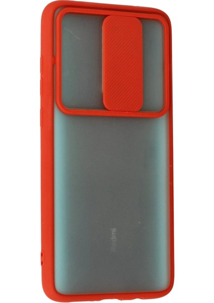 Xiaomi Redmi Note 8 Pro Kılıf Palm Buzlu Kamera Sürgülü Silikon - Kırmızı - HBPAV2436-1521 modelleri