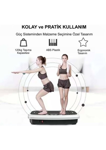 Fitness Egzersiz ve Kondisyon Aleti 120 kg Taşıma Titreşimli Spor Vücut Şekillendirme fırsatları