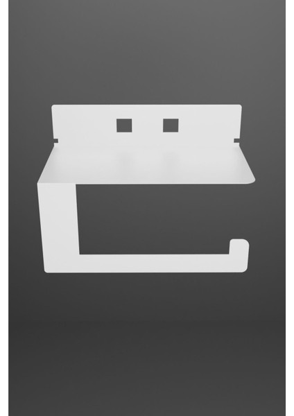 Beyaz Metal Güçlü Yapışkanlı Tuvalet ve Wc Kağıtlık MT92B