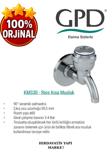 KMS30 Kısa Musluk fırsatları