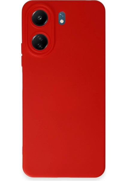 Xiaomi Redmi 13C Kılıf Nano Içi Kadife Silikon - Kırmızı - TOA4915-6092