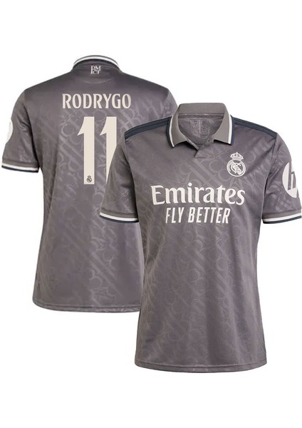 Real Madrid 2024/25 Alternatif Rodrygo Yetişkin Forması Siyah