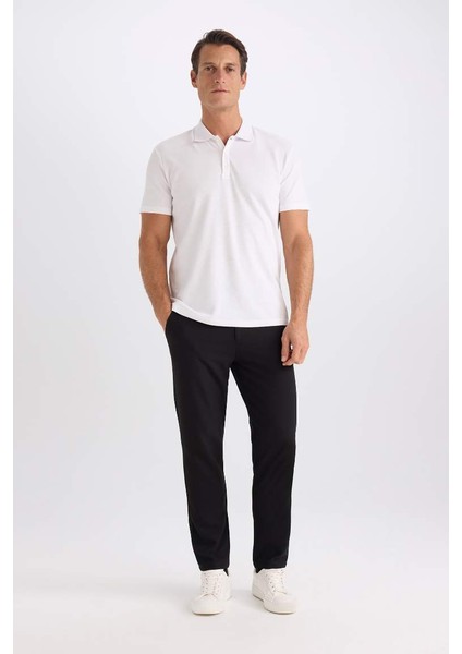 Yeni Sezon Slim Fit Dar Kesim Kısa Kollu Pamuklu Basic Düz Polo Tişört fiyatları