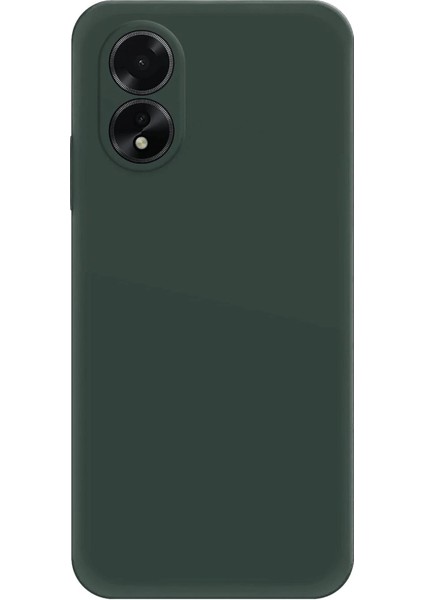 Oppo A38 Kılıf First Silikon - Koyu Yeşil - TOA7421-9350