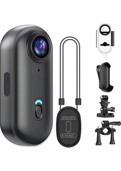 Mini 4K Wifi Aksiyon Kamerası Giyilebilir Vücut Kamerası Video Kaydedici Hafıza Kartı Hediye