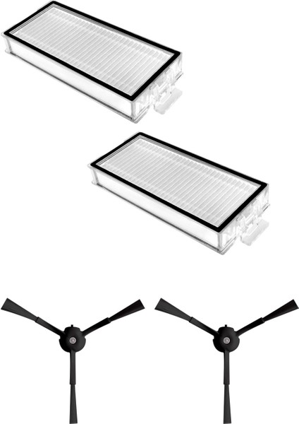 Roborock Q5 Pro / Q5 Pro + (Plus) Robot Süpürge Uyumlu 4'lü Yedek Parça Seti