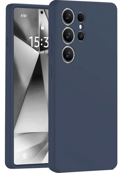 Samsung Galaxy S25 Ultra Kılıf Nano Içi Kadife Silikon - Lacivert - TOA7347-2038