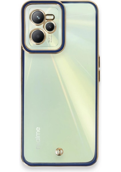 Realme C35 Kılıf Liva Lens Silikon - Mavi - TOA4796-2523