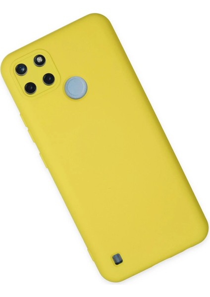Realme C25Y Kılıf Nano Içi Kadife Silikon - Sarı - TOA3712-8463 fiyatları