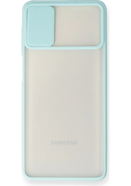 Samsung Galaxy M51 Kılıf Palm Buzlu Kamera Sürgülü Silikon - Turkuaz - TOA8372-2776 fiyatları