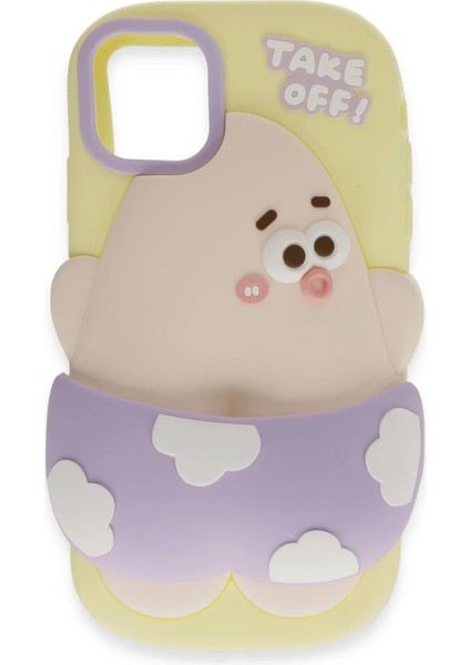 iPhone 12 Kılıf Poky Karakter Silikon Kapak - Desen 5 - TOA2574-1542