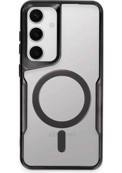 Samsung Galaxy S24 Kılıf Boyi Magsafe Silikon Kapak - Siyah - TOA7681-9247