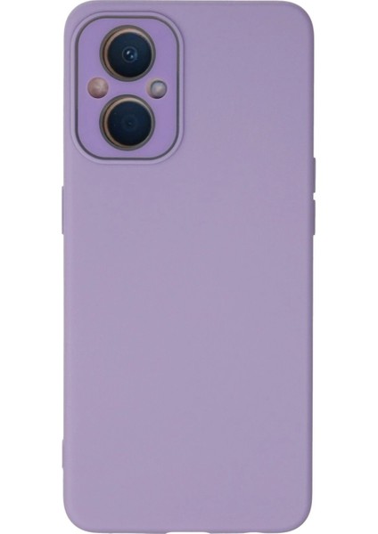 Oppo Reno 7 Lite Kılıf Lansman Glass Kapak - Lila - TOA9535-7330