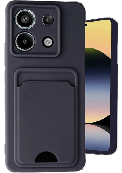 Xiaomi Redmi Note 13 Pro 5g Kılıf Kelvin Kartvizitli Silikon - Siyah - TOA3681-6878